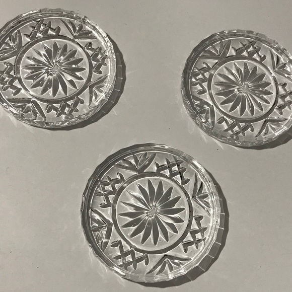 Other - Set of (3) Irish Crystal Coasters